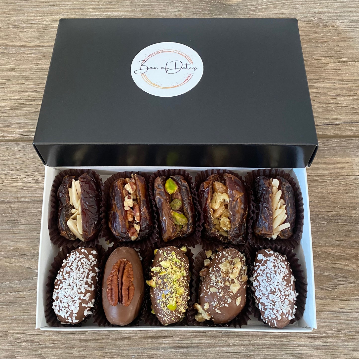 The Mini Chocolate Dates Gift Box - Elate Chocolates and Dates