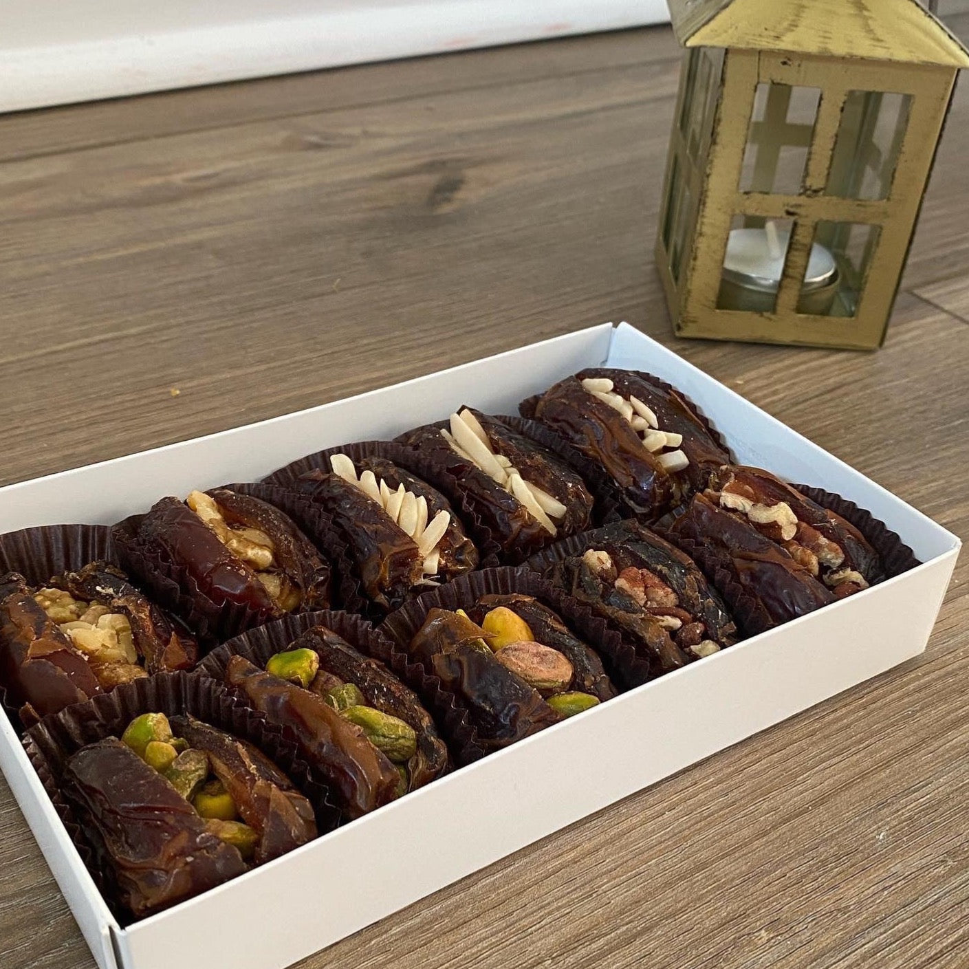 Stuffed Dates Sampler Box Small Box of Dates